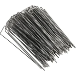 Haveduge^U-formede havepæle i galvaniseret stål - 100 stk. - 3 mm tykkelse
