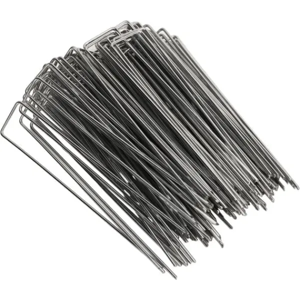 Haveduge^U-formede havepæle i galvaniseret stål - 100 stk. - 3 mm tykkelse