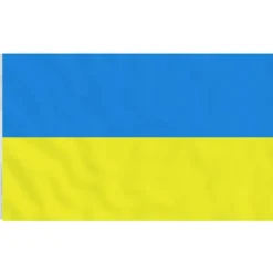 Outlet Ukraine-flag med messingøjer - Slidstærkt polyester | Størrelse: 90x150 cm Flag & Vindposer