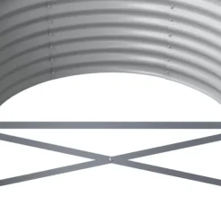 Plantningsbænke^Upphöjd odlingslåda i pulverlackerat stål 224x80x36 cm | Färg: Grå | Storlek: 224x80x36 cm