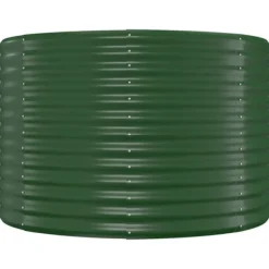 Clearance Upphöjd odlingslåda i pulverlackerat stål | Färg: Grön | Storlek: 175x100x68 cm Plantningsbænke