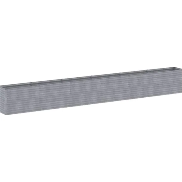 Discount Upphöjd Odlingslåda i Rosttrögt Stål - Hållbar och Dekorativ | Storlek: 578x50x69 cm | Färg: Brunt Plantningsbænke