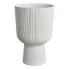 Sale Urtepotte - Elho - Vibes Fold Coupe - Hvid - L 30 x B 29,5 x H 45 cm - Indendørs - 100% genbrugt Krukker & Plantebeholdere