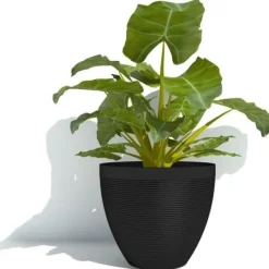 Krukker & Plantebeholdere^Urtepotte - GARDEN ID - Green Care Impact Sort-Ant - 30 x 26 cm - 10 års garanti - 100% genanvendt - UV/frostbestandig