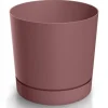 Krukker & Plantebeholdere^Urtepotte med underkop marsala plastik 23,9 cm Tubo