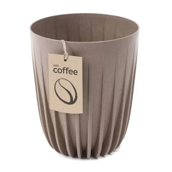 Clearance Urtepotte Strippet ECO kaffe latte 19xh23 Krukker & Plantebeholdere