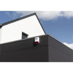 Falske Overvågningskameraer^Utomhus dummy siren - CHACON - Strömlös - Vit
