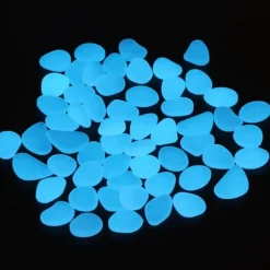 Online Utomhus självlysande stenar Färgglada fluorescerande lysande småsten för mörk trädgård Gårdväg Trädgårdsstigar 100 / väska Vit Havesten & Trædesten