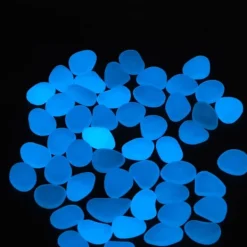 Best Utomhus självlysande stenar Färgglada fluorescerande självlysande småsten för mörk trädgård Gårdväg Trädgårdsleder 200 / Väska Mörkblå Havesten & Trædesten