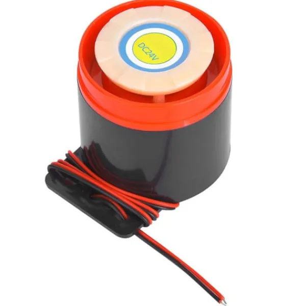 Hot 24V 110dB Aktiv Buzzer Alarm Bipper med Ledning - DIY Elektronik Brandalarm