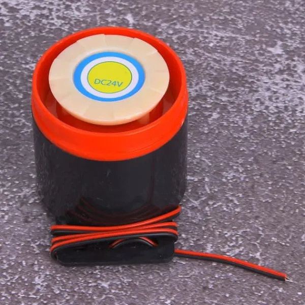Hot 24V 110dB Aktiv Buzzer Alarm Bipper med Ledning - DIY Elektronik Brandalarm