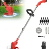 Best 21V elektrisk græstrimmer med Li-ion batteri plæneklipper kraftig fræser Weeder 18000RPM trådløs skæremaskine haveværktøj Havemaskiner