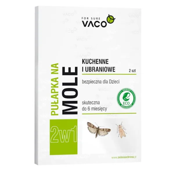 Best VACO ECO Køkken- og tøjmølfælde 2 i 1 1 pakke - 2 stk. Skadedyrsfælder