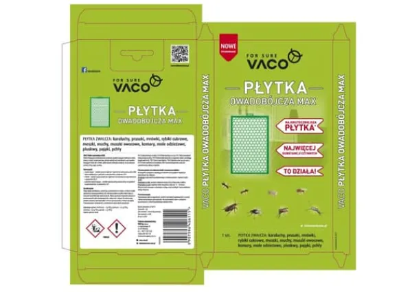 Insektmiddel & Dyreafvisende Middel^VACO MAX insekticidplade