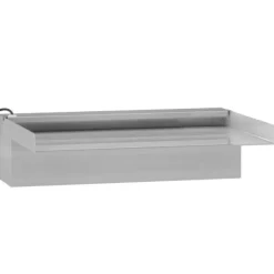 Springvand & Damme^Vandfald med LED RGB-farver i rustfrit stål - Dekorativ havedam | Størrelse: 30 cm