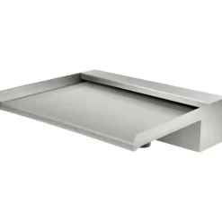 Discount Vandfaldsklinge, 30 cm i rustfrit stål, rektangulært bassin, kaskade med konnektor og slange, perfekt til koi-dam. Springvand & Damme