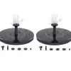 New Vandfontæne solcelledrevet 13 cm Sort Springvand & Damme