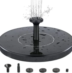 Best Vandfontæne solcelledrevet 13 cm Sort Springvand & Damme
