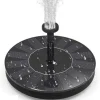 Outlet Vandfontæne solcelledrevet 16 cm Sort Springvand & Damme