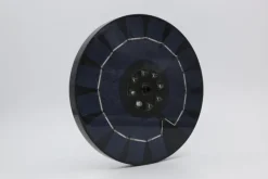 Springvand & Damme^Vandfontæne solcelledrevet 18 cm med hvid LED-belysning
