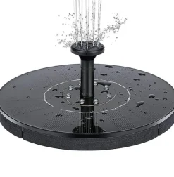 Springvand & Damme^Vandfontæne soldrevet 18 cm med farverig LED-belysning