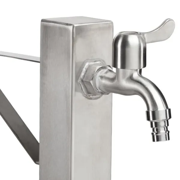 Best Vandhane med slangeholder, 66x30x15 cm, Sølv Vanding