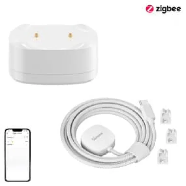 Sale Vandlækage-/oversvømmelsessensorsæt ZigBee SONOFF SNZB-05P + kabel WLDC200 Lækagedetektorer
