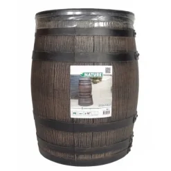 Best Vandopsamler - NATURE - Tønde - 50 liter - Rotationsstøbt PE - Tilbehør inkluderet Regntønder