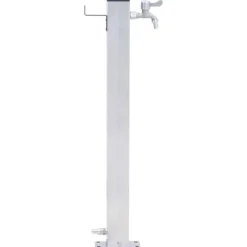 Vanding^Vandsøjle i rustfrit stål - 60 cm firkantet | Farve: Sølv | Størrelse: 60 cm