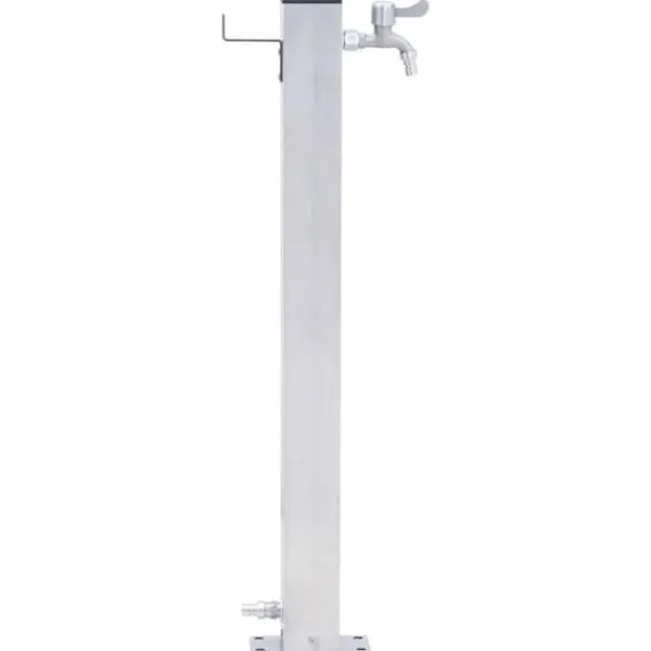 Vanding^Vandsøjle i rustfrit stål - 60 cm firkantet | Farve: Sølv | Størrelse: 60 cm