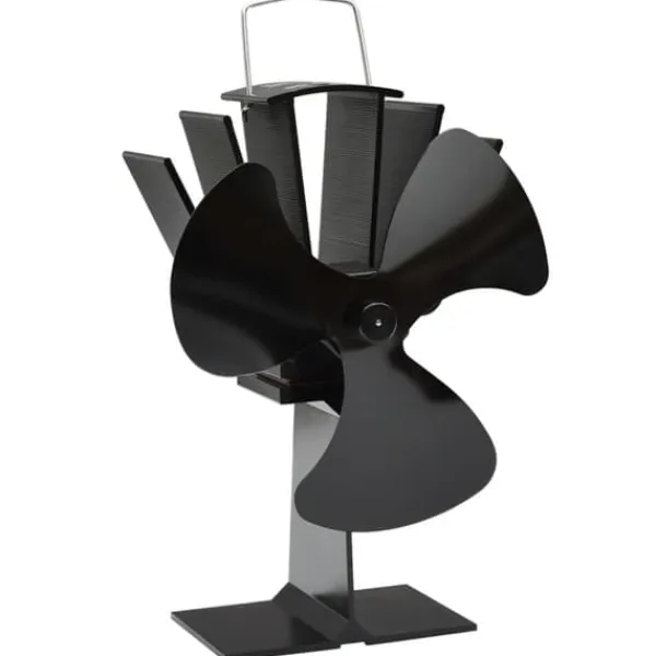 New Varmedrevet ovnventilator 3 blade sort - Brændeovnsventilator - Brændeovnsventilatorer - Home & Living Tilbehør Til Brændeovne & Pejse