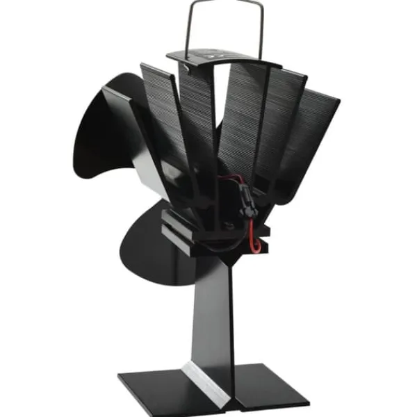 New Varmedrevet ovnventilator 3 blade sort - Brændeovnsventilator - Brændeovnsventilatorer - Home & Living Tilbehør Til Brændeovne & Pejse