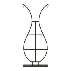 Online Vaseformet Planteholder, Fem Niveauer, Dekorativt Design,sort Krukker & Plantebeholdere