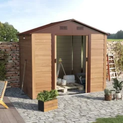 Online Vejrbestandigt haveskur med skydedøre Skure, Garager & Carports