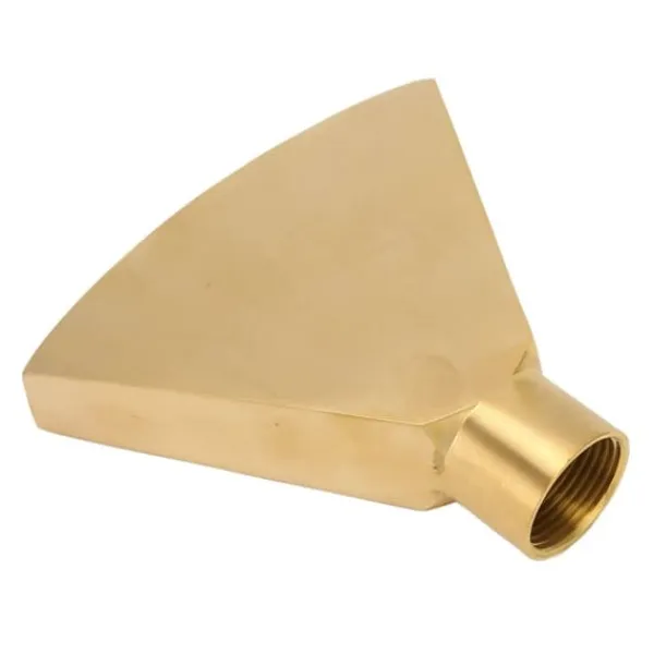 Outlet Ventilatorformet springvandsdyse G1 tommer messing fladt hovedsprøjtedyse Springvandsprinklerhoved til havebassindam landskabspleje Springvand & Damme