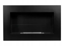 Outlet Væghængt biopejs med glas 65x40x12 cm BOX Flammeregulering Matsort Brændeovne
