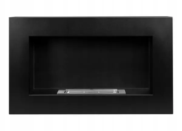 Pejse^Væghængt biopejs 65x40x12 cm Box Sort strukturmat