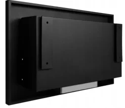 Pejse^Væghængt biopejs 65x40x12 cm Box Sort strukturmat
