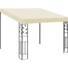 Online Vægmonteret havepavillon 3x3x2,5 m | Farve: Creme Telte & Lysthuse