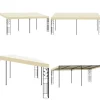 Telte & Lysthuse^Vægmonteret pavillon 6x3x2,5 m cremefarvet - Markise - Markiser - Home & Living