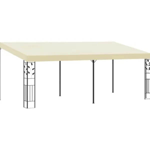 Telte & Lysthuse^Vægmonteret pavillon 6x3x2,5 m cremefarvet - Markise - Markiser - Home & Living