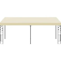 Telte & Lysthuse^Vægmonteret pavillon 6x3x2,5 m cremefarvet - Markise - Markiser - Home & Living