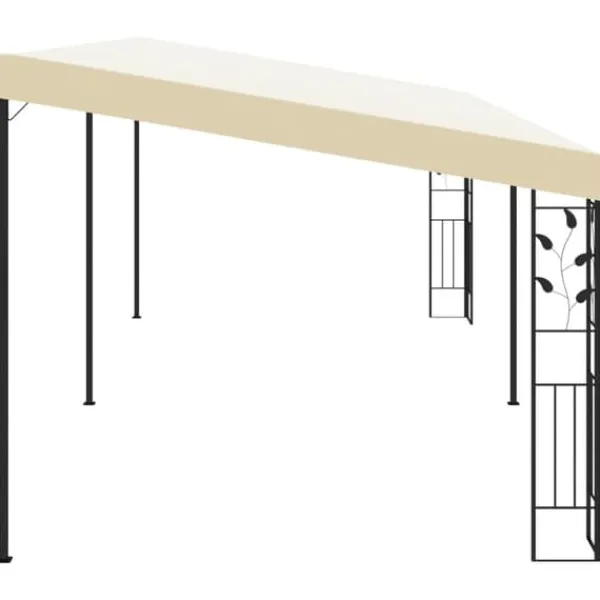 Telte & Lysthuse^Vægmonteret pavillon 6x3x2,5 m cremefarvet - Markise - Markiser - Home & Living