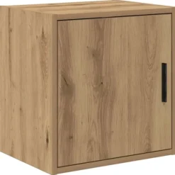 Clearance Vægskab til garage - Stabilt konstrueret træ | Farve: Natur | Størrelse: 80x30x90 cm Skure, Garager & Carports