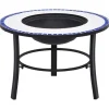 Sale bålfad mosaik 68 cm keramik blå og hvid - Ildsteder Pejse