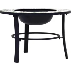 vidaXL Pejse^bålfad mosaik 68 cm keramik grøn - Ildsteder
