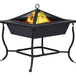 Discount bålfad 42x42x45 cm stål sort - Ildsteder Pejse