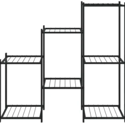 Online blomsterstativ 83x25x80 cm jern sort - Planteborde Plantestativer