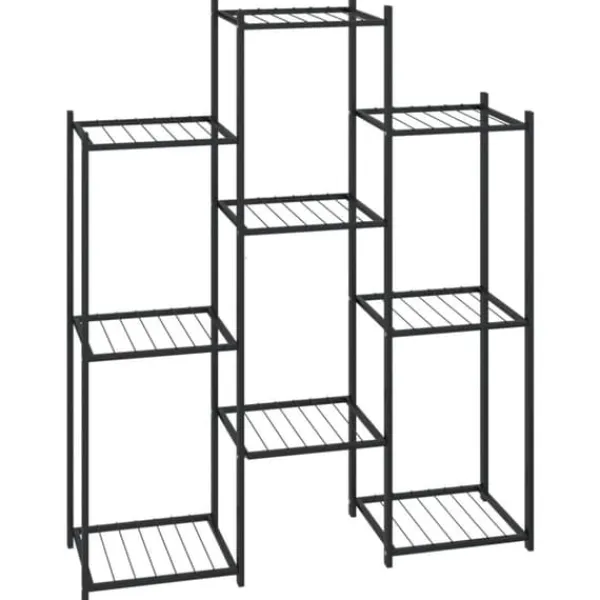 vidaXL Plantestativer^blomsterstativ 85x25x100 cm jern sort - Planteborde