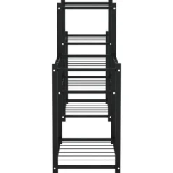Discount blomsterstativ 83x25x60 cm jern sort - Planteborde Plantestativer